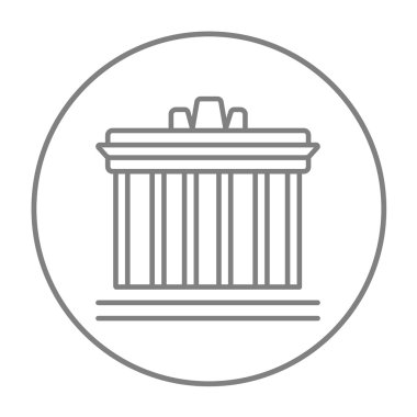 Atina satırı simgesi Akropolisi.