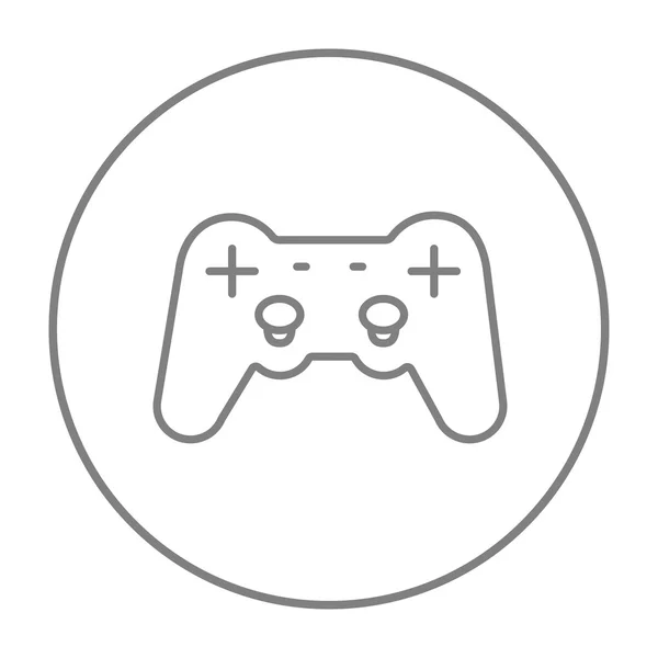 Joystick icono de línea. — Vector de stock