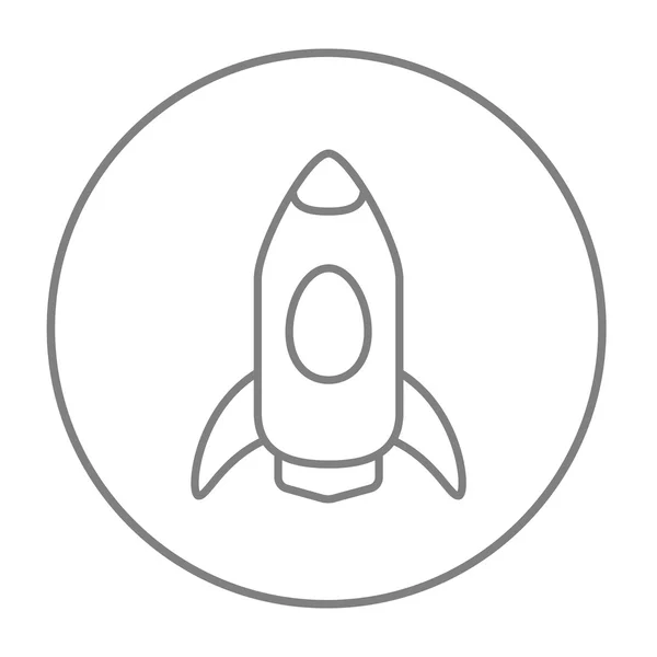 Icono de Rocket Line . — Vector de stock