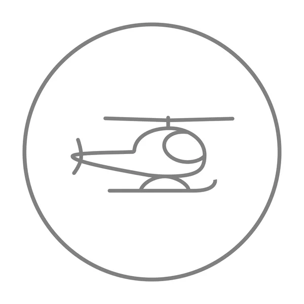 Pictogram van de helikopterlijn. — Stockvector