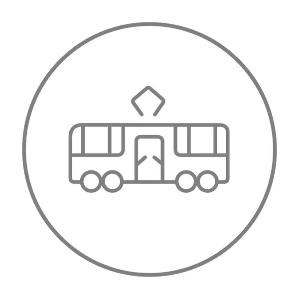 Pictogram van de tramlijn. — Stockvector