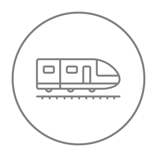 Moderna icona della linea ferroviaria ad alta velocità . — Vettoriale Stock