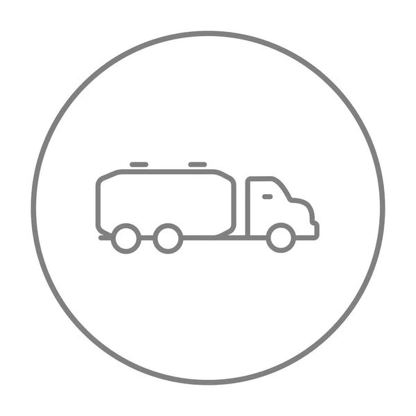 Camión línea de carga líquida icono . — Archivo Imágenes Vectoriales