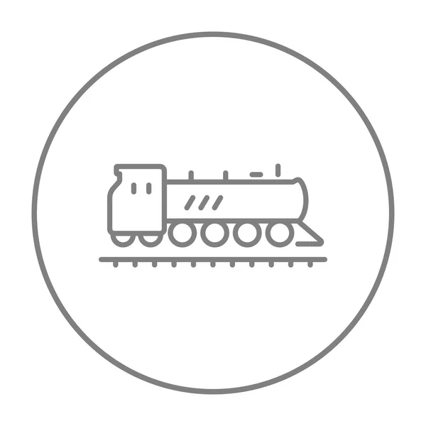 Pictogram van de trein. — Stockvector