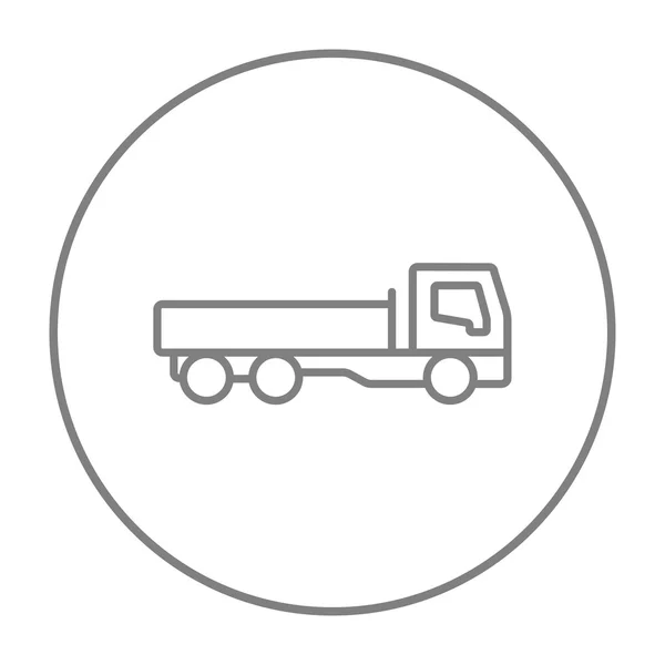 Pictograma liniei camioane . — Vector de stoc
