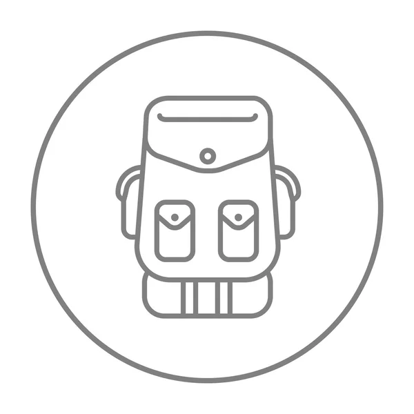 Icono de línea mochila. — Vector de stock