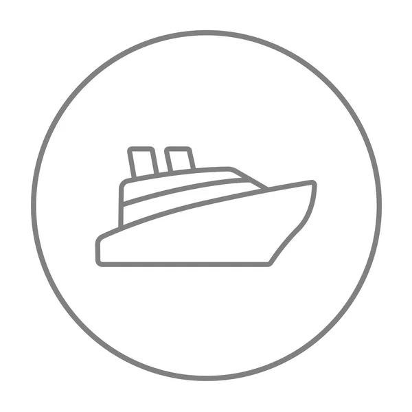 Kryssningsfartygs ikon. — Stock vektor