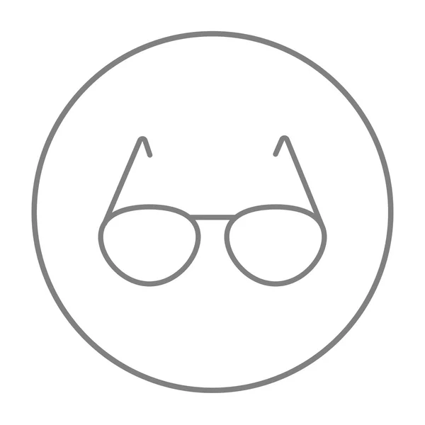 Szemüveg vonal ikon. — Stock Vector