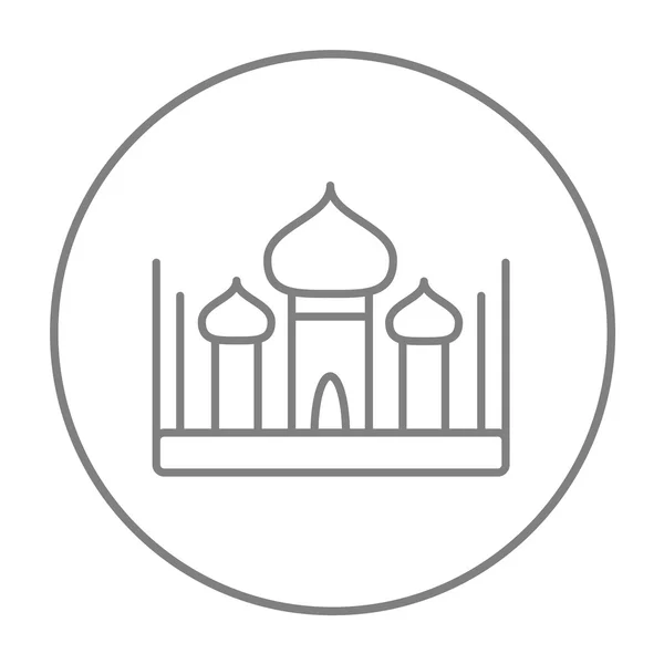 Icono de línea de mezquita . — Vector de stock