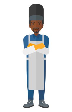 Emin gülümseyen Kaynakçı.