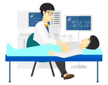 Hasta Ultrasonografi altında.