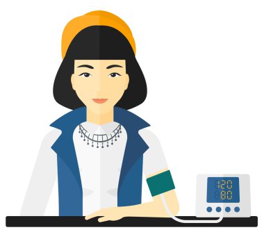 Kan basıncı ölçümü.