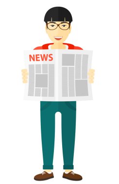 Muhabir okuma gazete.