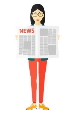 Muhabir okuma gazete.