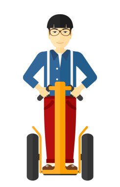 Elektrikli motorla kişini.