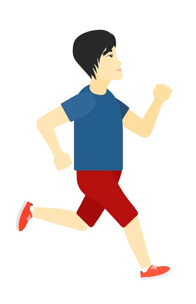 Uomo sportivo jogging . — Vettoriale Stock