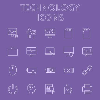 teknoloji Icon set.