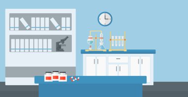 Laboratuvar iç arka plan.