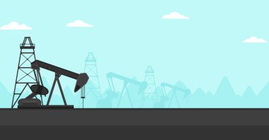 Petrol derrick arka plan.