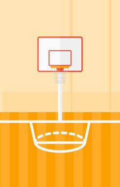 Basketbol sahası arka planı.