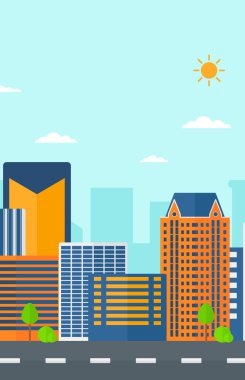 Modern şehir arka plan.