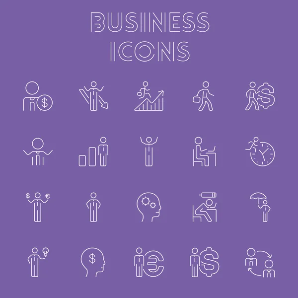 Business ikon set. — Stock vektor