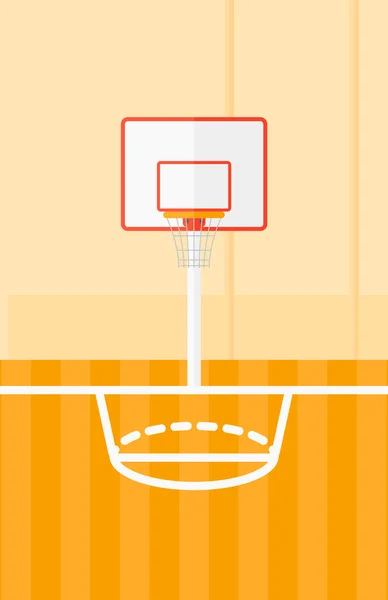 Achtergrond van basketbalveld. — Stockvector