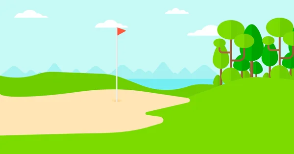 Fondo del campo de golf . — Archivo Imágenes Vectoriales