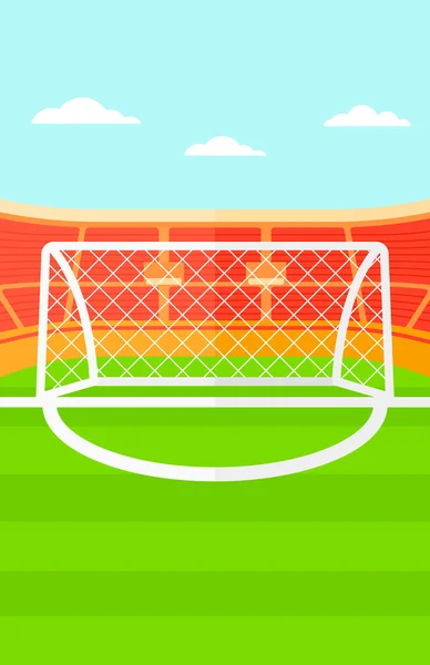 Háttérben a labdarúgó-stadion. — Stock Vector