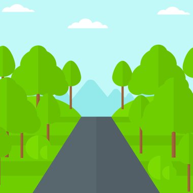 Yeşil orman arka plan.