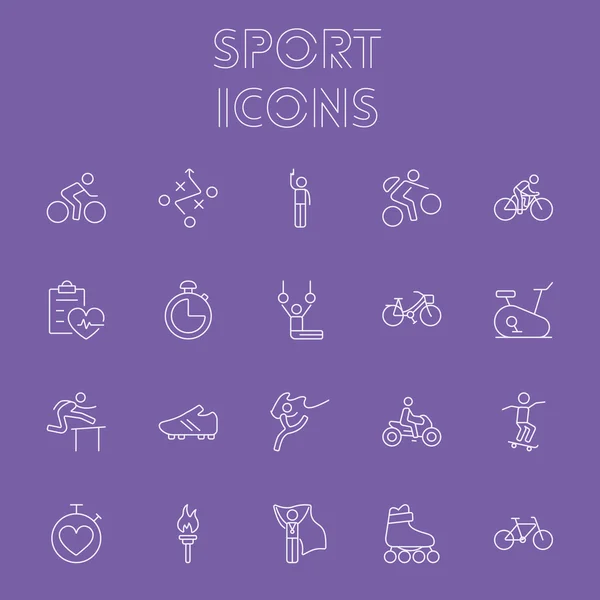 Ensemble d'icônes sport . — Image vectorielle