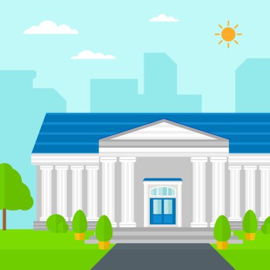 Background of educational building.