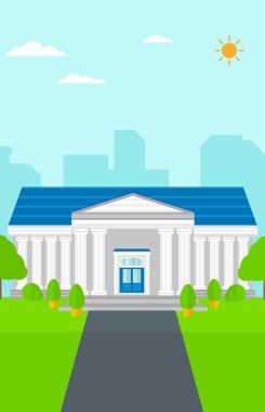 Background of educational building.