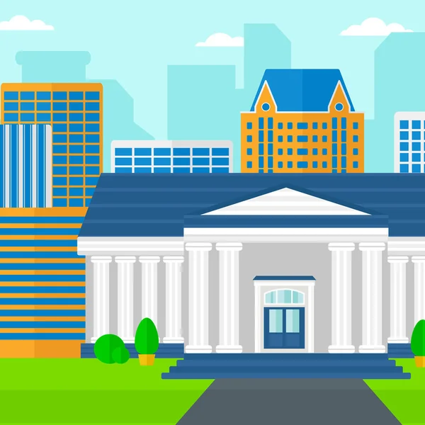 Background of educational building. — Stockvector