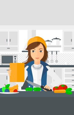 kadın yemek pişirme.