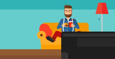 adam yeme hamburger.