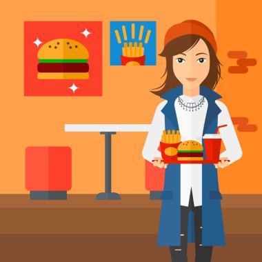 Fast Food 'lu Kadın.