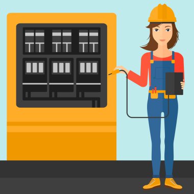 Elektrikçi Elektrik donatımı ile.