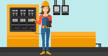 Elektrikçi Elektrik donatımı ile.