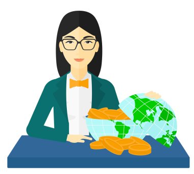 Dünya para dolu kadınla.