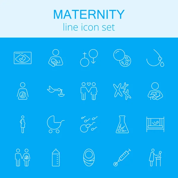 Conjunto de iconos de maternidad . — Archivo Imágenes Vectoriales