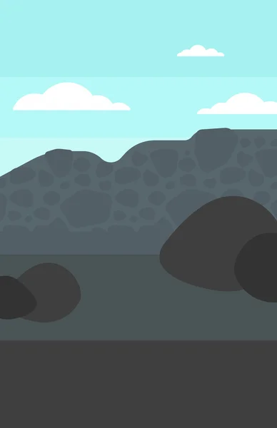 Bakgrund av högar av kol. — Stock vektor