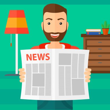 Muhabir okuma gazete.