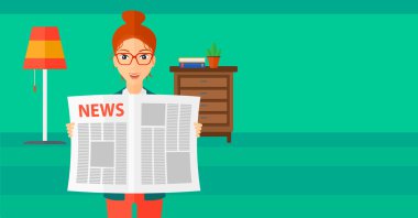 Muhabir okuma gazete.