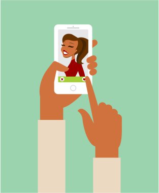 Çevrimiçi randevu uygulaması kavramı