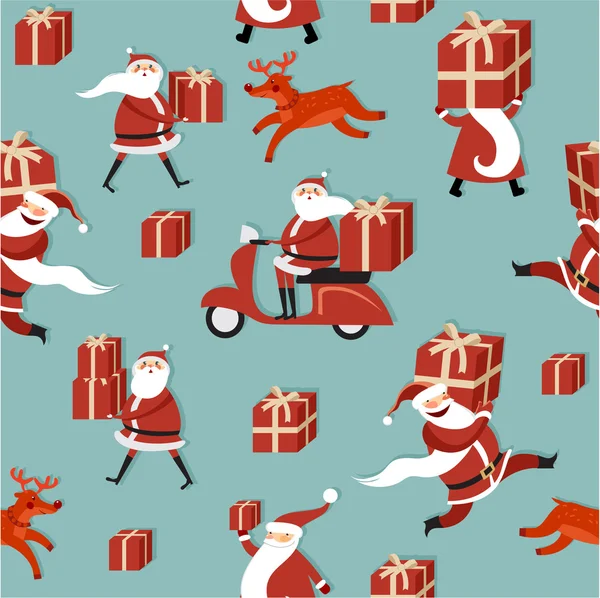 Christmas seamless pattern — Stock Vector