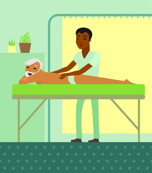 Massage série santé — Image vectorielle