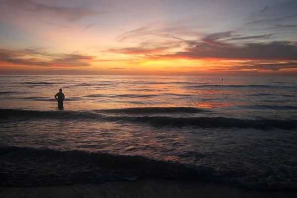 Prachtige oceaan zonsondergang — Stockfoto