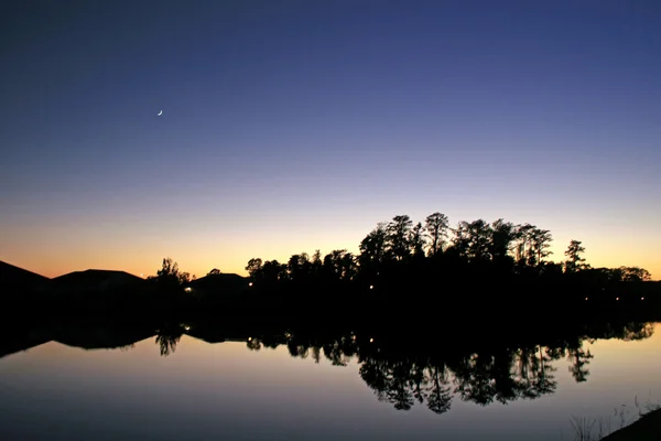 Reflexões pôr do sol — Fotografia de Stock