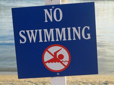 Yüzme işareti yok.